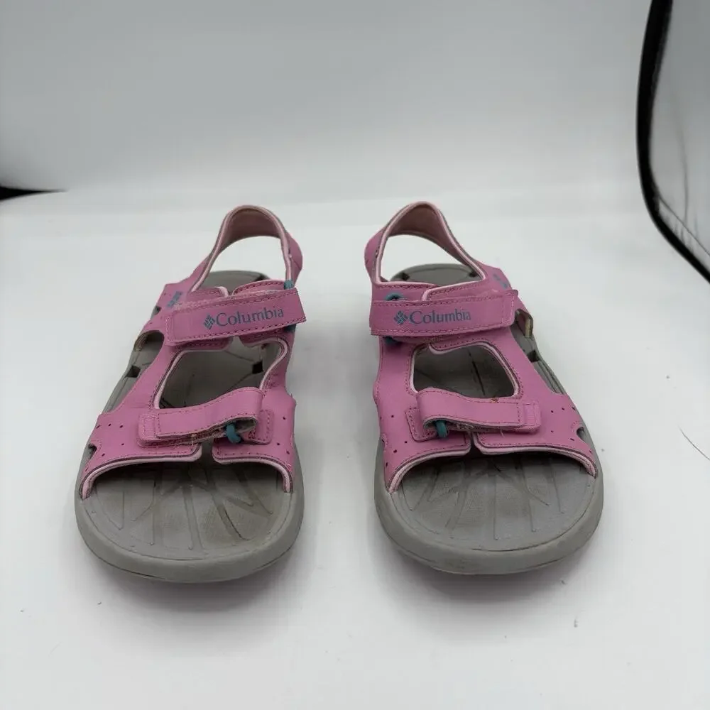 Columbia Sandals Girls Youth Size 4 Techsun‎ Vent Pink Omni Grip Hiking Water B4
